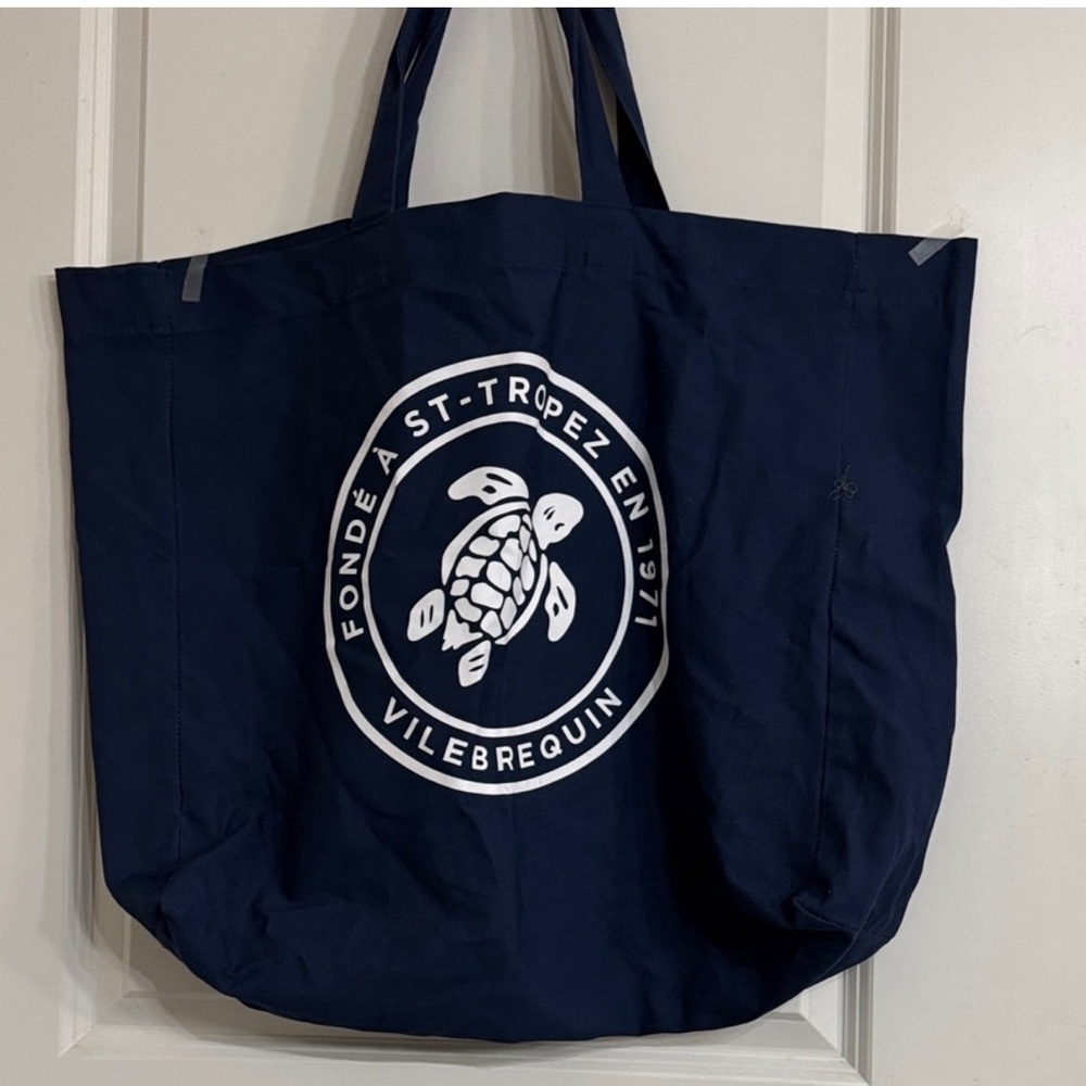 Vilebrequin Dark Blue Logo Tote